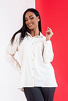 Женская Рубашка классическая рукав трансформер Ткань софт Размеры 42-44,44-46,48-50,52-54,56-58