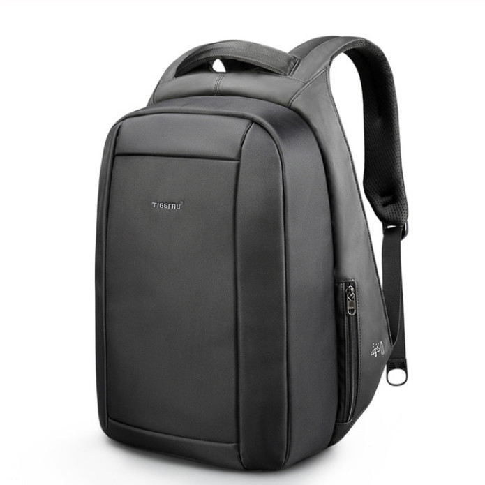 Рюкзак городской мужской антивор с USB и разъемом для наушников Tigernu. Мужской рюкзак для ноутбука Черный - фото 1 - id-p1083216218