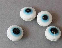 Очі акрилові, блакитні, 8 мм, ціна за пару