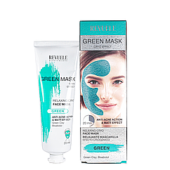 Маска для обличчя від акне Revuele Anti-Acne Green Face Mask Cryo Effect 80 мл