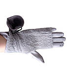 Рукавички жіночі замшеві сенсорні сірий розмір 7,5, фото 4