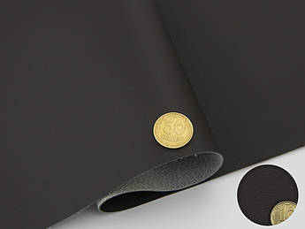 Автомобільний шкірозамінник темно-коричневий K82/2, на тканинній основі 1мм, ширина 160cм