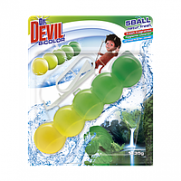 Туалетные гелевые шарики Dr.Devil BiCOLOR WC 5Ball "Природная свежесть" 1х35 г