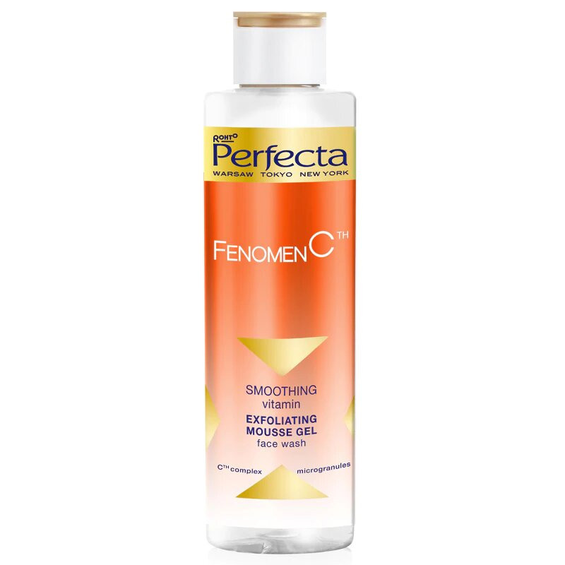 Пілінг гель-мус для вмивання PERFECTA Fenomen C Smoothing Face Washing Peeling Mousse-Gel 200ml