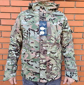 Куртка на флісі G8 Soft Shell Tactical Jacket Waterproof Thicken Fleece, Розмір: Medium, Колір: MultiCam
