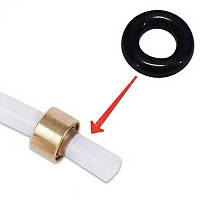 Резиновое уплотнительное кольцо 7.7x 3.85x 2mm O-RING для кофемашины Delonghi под трубку Оригинал (5313217701)