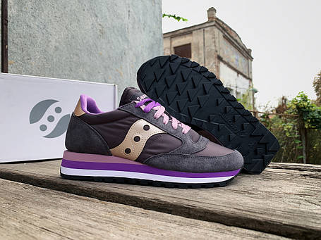 Жіночі кросівки Saucony Jazz Triple 60530-11s Grey Purple сірий Оригінал, фото 1