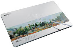 Олівці акварельні Marco Raffine 36 кольорів у металі