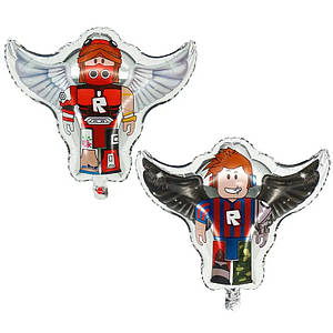 Фольгована кулька Робот Roblox з крилами 52x48см (20") | Різнокольоровий