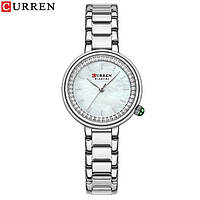 Стильные Женские часы Curren 9089 Silver-White