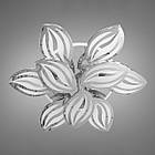 Сучасна світлодіодна люстра 180 Вт з підсвічуванням та пультом колір каркасу хром D-9103/6+3 HR LED 3color dimmer, фото 2