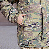 Куртка-бушлат Grifon Green ПМК-322 на хутрі Мультикам плащівка, фото 5