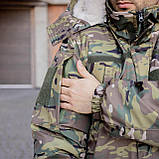 Куртка-бушлат Grifon Green ПМК-322 на хутрі Мультикам плащівка, фото 10