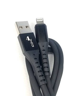 Кабель Usb Lightning 4you Telon black (2.1A), фото 1