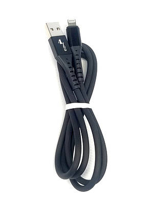 Кабель Usb Lightning 4you Telon black (2.1A), фото 2
