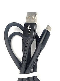 Кабель USB Type-C 4you Telon black (2.1A)