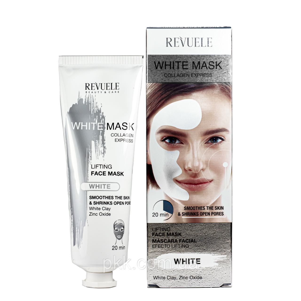 Ліфтинг маска для обличчя з колагеном Revuele White Mask Lifting Face Mask 80 мл
