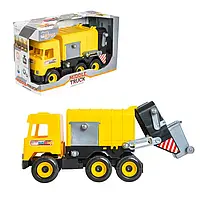 Мусоровоз игрушечная машинка Middle truck (желтый) Tigres 39492