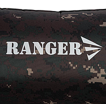 Каремат самонадувний килимок туристичний 190x60x3 см з подушкою Ranger Tibet Camo камуфляж 6641, фото 5