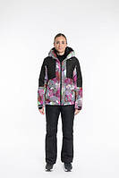 Куртка лыжная женская Just Play Aqua черный с розовым (B2418-black) - M