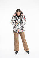 Куртка лыжная женская Just Play Pics белый/оранж (B2401-sand) - L