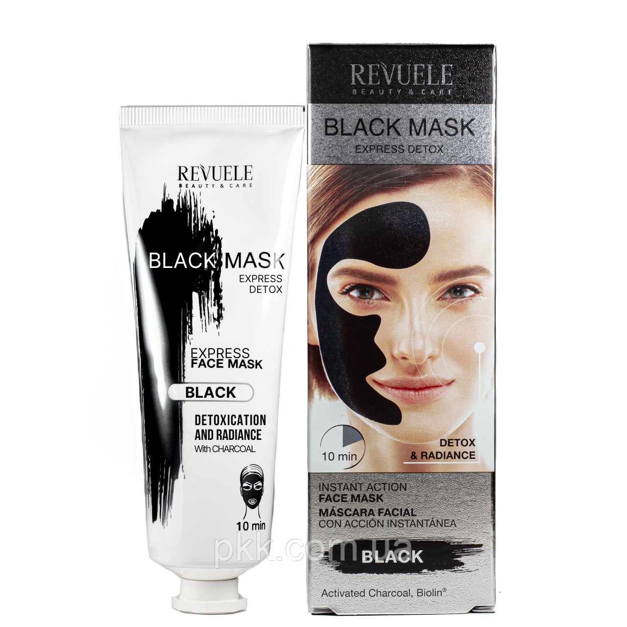 Маска для обличчя експрес результат Revuele Express Detox Black Mask 80 мл
