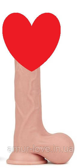 Фалоїмітатор 9.5" Sliding Skin Dual Layer Dong