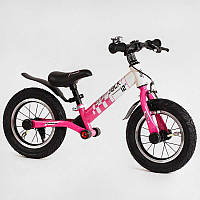 Велобіг дитячий двоколісний колесо 12 сталева рама з амортизатором ручне гальмо Corso Skip Jack 25025