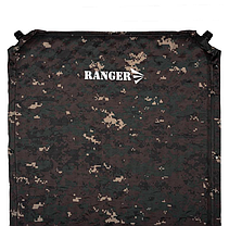 Каремат самонадувний килимок туристичний 190x65x5 см Ranger Sinay Camo камуфляж 6642, фото 3
