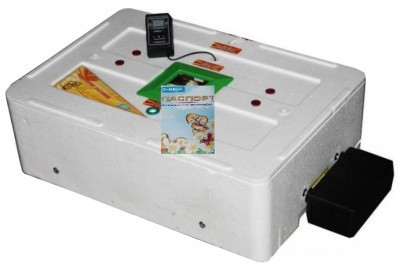 Інкубатор Курочка Ряба-63 автомат цифровий литий корпус вентилятор 4 лампи, фото 1