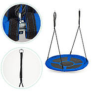 Гойдалки для дітей «Гніздо лелеки» MIR6001, сині, фото 8