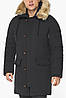 Чоловіча зимова чорна куртка з опухом модель 58555, фото 3