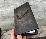 Дерев'яна рахівниця для ресторану СТАНДАРТ, коробочка для рахунку, дерев'яний чек бук з логотипом, фото 4