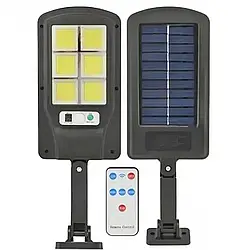 Вуличний ліхтар на стовп із пультом на сонячних батареях Solar Light BL BK120-6COB