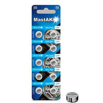 Батарейка G3 Mastak Alkaline 1,5 V, 10 шт