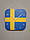 Настінний годинник прапор Швеції, подарунок шведу, шведський декор, фото 2