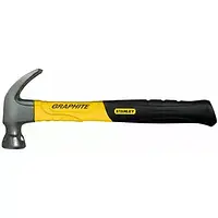 Молоток Graphite Curve Claw с весом головки 450 г, с загнутым гвоздодером STANLEY 1-51-505