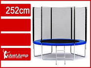Батут JustJump 252 см сітка+сходи, 8 футів, фото 3