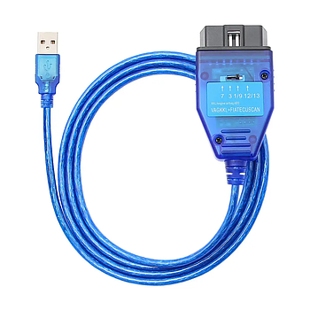 Автомобільний кабель сканер із перемикачем FiatEcuScan KKL VAG 409.1 FTDI FIA