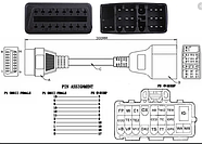 Перехідник для сканера Toyota Тойота 22 Pin -> OBD 2 ELM327 адаптер, фото 5