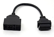 Перехідник для сканера Toyota Тойота 22 Pin -> OBD 2 ELM327 адаптер, фото 6