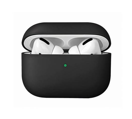 Чохол для навушників Air Pods Pro чорний, силіконовий, фото 1