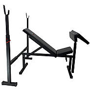 Лава для жиму зі стійками під штангу та партою Скотта WCG-003, фото 2