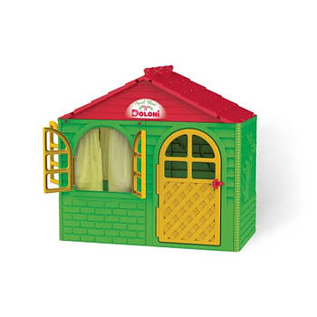 Будиночок для дітей Doloni маленький, зелено-червоний