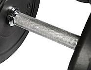 Гантелі 2х10 кг, металевий гриф, фото 5