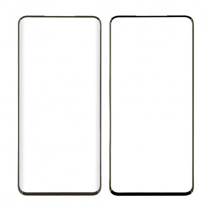Скло захисне для OnePlus 7 (0,3мм, 5D, чорне) Full Glue