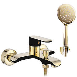 Змішувач для Ванни REA BLOOM Чорний Золото REA-B9939