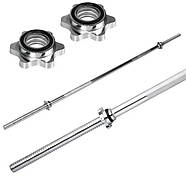 Комплект 80 кг штанга пряма + фігурна та гантелі з млинцями, фото 3