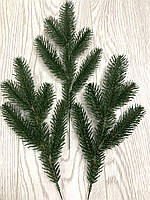 Штучна хвоя .Гілочка штучної ,зеленої ялини. Лита, ялинова гілка ( 30 см), фото 9