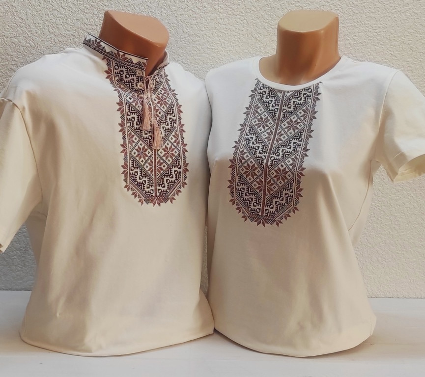 Сімейні футболки / Family look з вишивкою Айсберг, футболки вишивки, футболки вишиванки, футболки з вишиванкою, футболки вишиті, фото 1